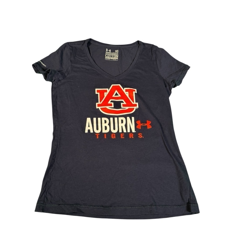 Under Armour UA Legacy Auburn Tigers T-Shirt Women's Medium Semi-Fitted Cotton